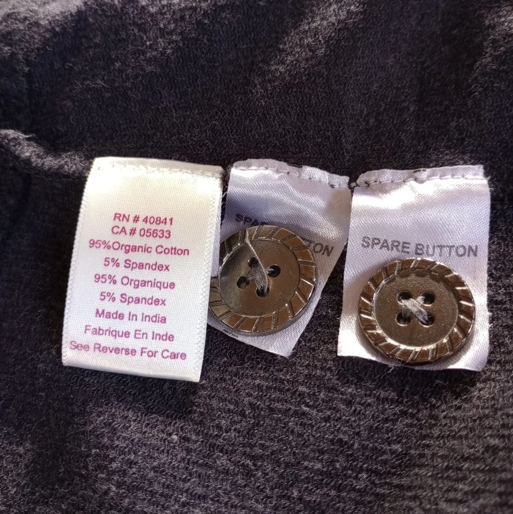 Aventura▪️Gray Cotton Button Down Jacket - Picture 5 of 5